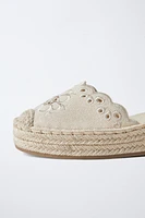 EMBROIDERED ESPADRILLES