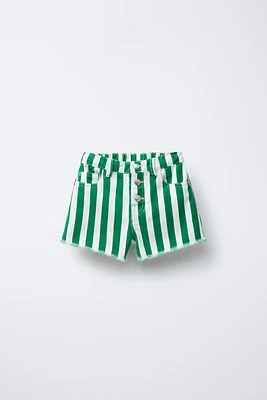 STRIPED DENIM SHORTS CASA LAWA © X ZARA KIDS
