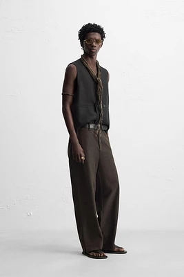PANTALON RELAXED FIT FENTES