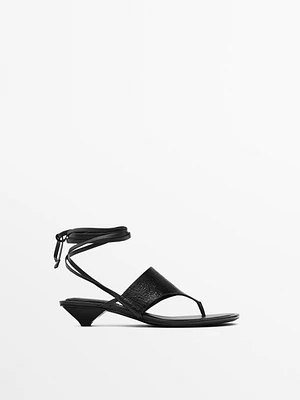 Leather gladiator sandals