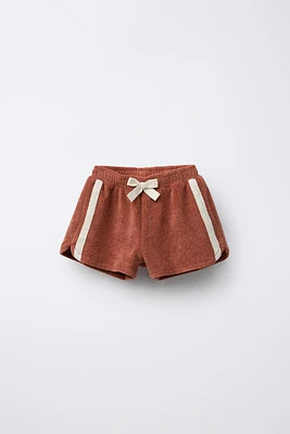 SIDE STRIPE TERRY SHORTS