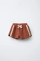 SIDE STRIPE TERRY SHORTS