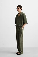 PANTALON STRUCTURÉ À TEXTURE