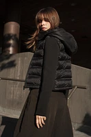 NEOPRENE EFFECT PUFFER JACKET