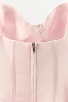 SATIN SHORT DRESS
