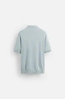 COTTON-SILK KNIT POLO