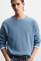 BASIC PURL KNIT SWEATER