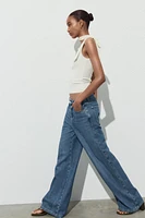 TOP LACETS STRETCH