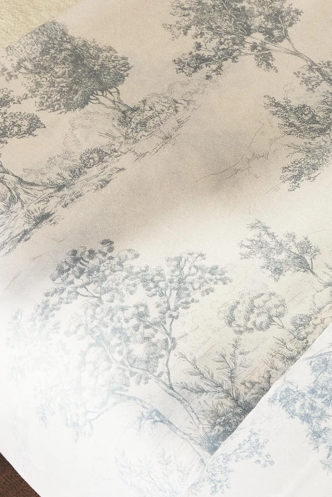 DRAP DE DESSUS SATIN TOILE JOUY