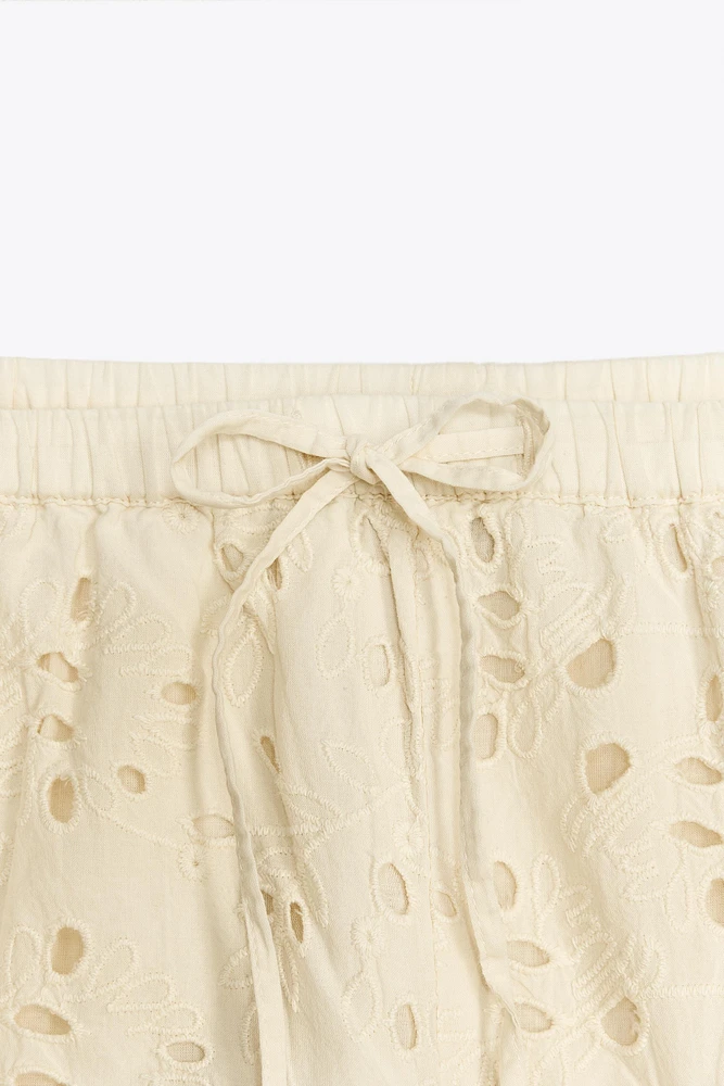 ZW COLLECTION PATCHWORK EMBROIDERED PANTS