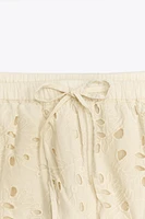 ZW COLLECTION PATCHWORK EMBROIDERED PANTS