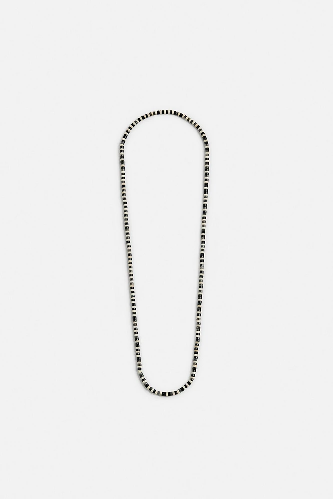 BEADED STONE NECKLACE