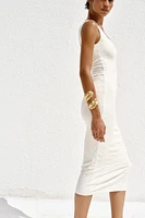 ROBE DÉCOLLETÉ CARRÉ STRETCH