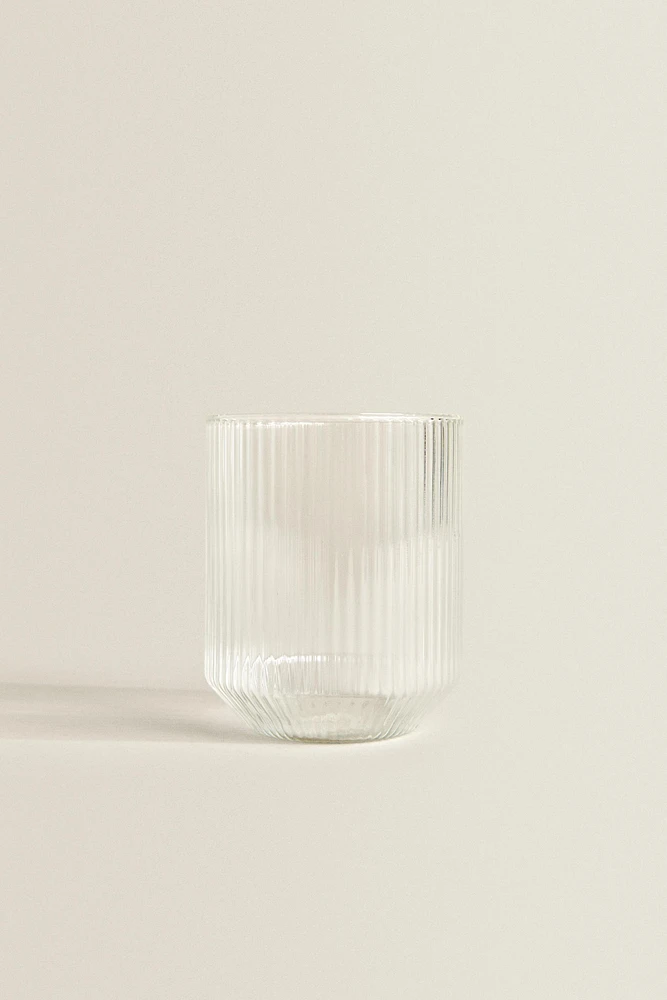 VERRE EN BOROSILICATE LIGNES EN RELIEF