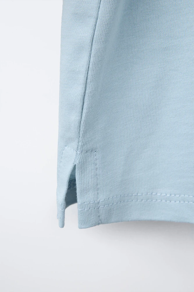 EMBROIDERED TEXT T-SHIRT