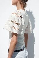 EMBROIDERED SLEEVE SHIRT