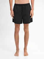 Plain swimming trunks with elastic waistband