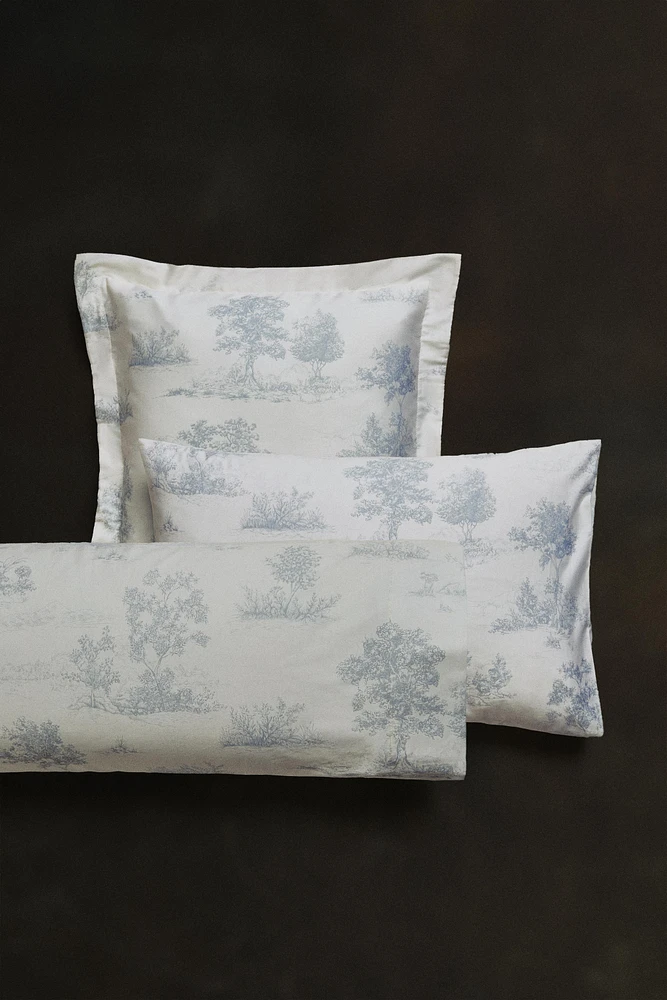 TAIE D’OREILLER SATIN TOILE JOUY