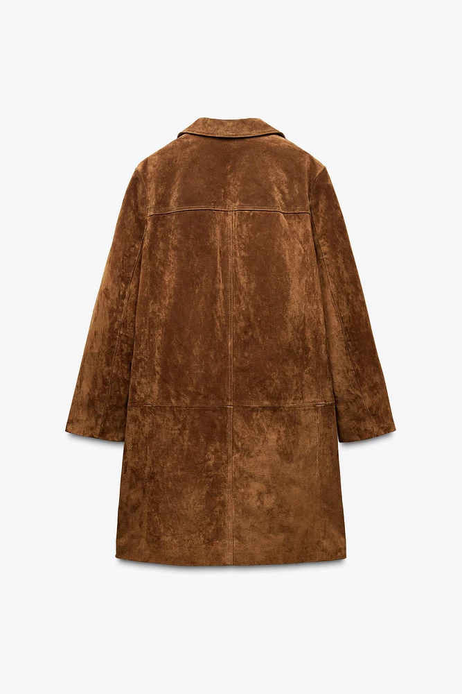 ZW COLLECTION LIMITED EDITION 100% SUEDE COAT