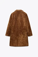 ZW COLLECTION LIMITED EDITION 100% SUEDE COAT