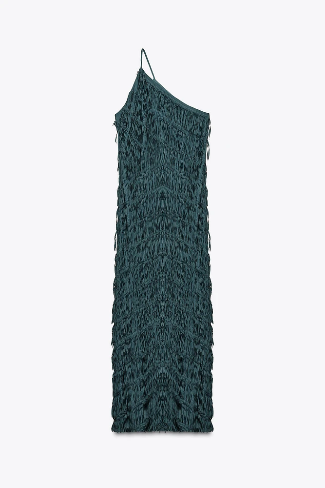 FRINGE MIDI DRESS