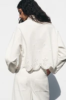 PERFORATED EMBROIDERY JACKET