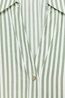 CHEMISE RAYURES MANCHES À REVERS