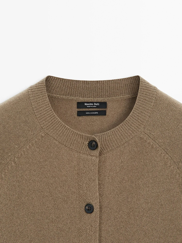 Cardigan manches longues 100 % cachemire