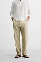 TEXTURED CHINO PANTS