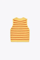 STRIPED KNIT TOP