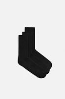 3-PACK OF RIB SOCKS