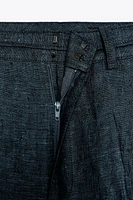 PANTALON JUPE-CULOTTE EN LIN