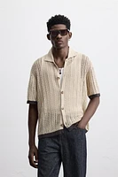 KNIT LACE SHIRT