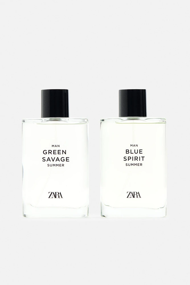 BLUE SPIRIT SUMMER + GREEN SAVAGE SUMMER EDT 2 X 90 ML (3.04 FL. OZ)