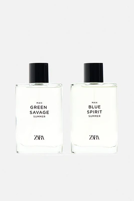 BLUE SPIRIT SUMMER + GREEN SAVAGE SUMMER EDT 2 X 90 ML (3.04 FL. OZ)