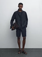 Bermuda cargo en coton mélang
