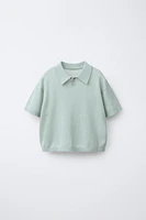 POLO EN MAILLE COTON LIN