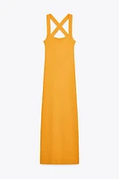 ROBE MIDI EN MAILLE CÔTELÉE