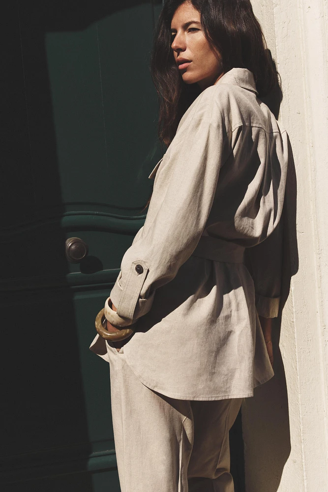 CHEMISE SAFARI EN LIN