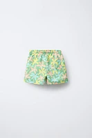 6-14 YEARS/REGULAR PALM TREE SWIM SHORTS
