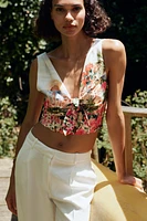 PRINTED KNOT TOP