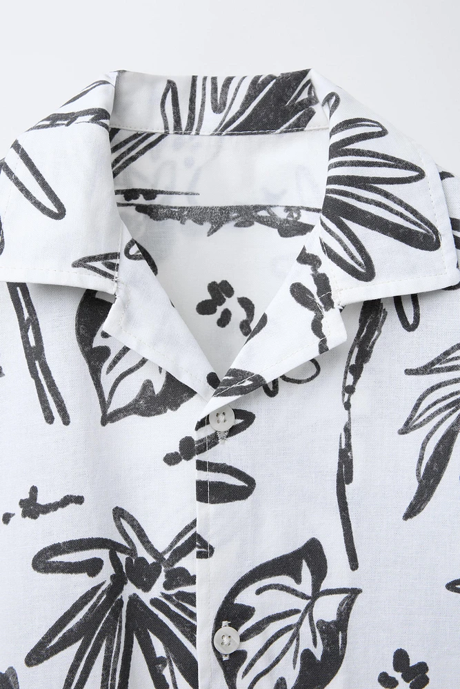 PALM TREE PRINT SHIRT