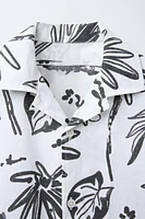 PALM TREE PRINT SHIRT