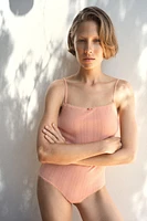 BODY POINTELLE ROSE CONTRASTE
