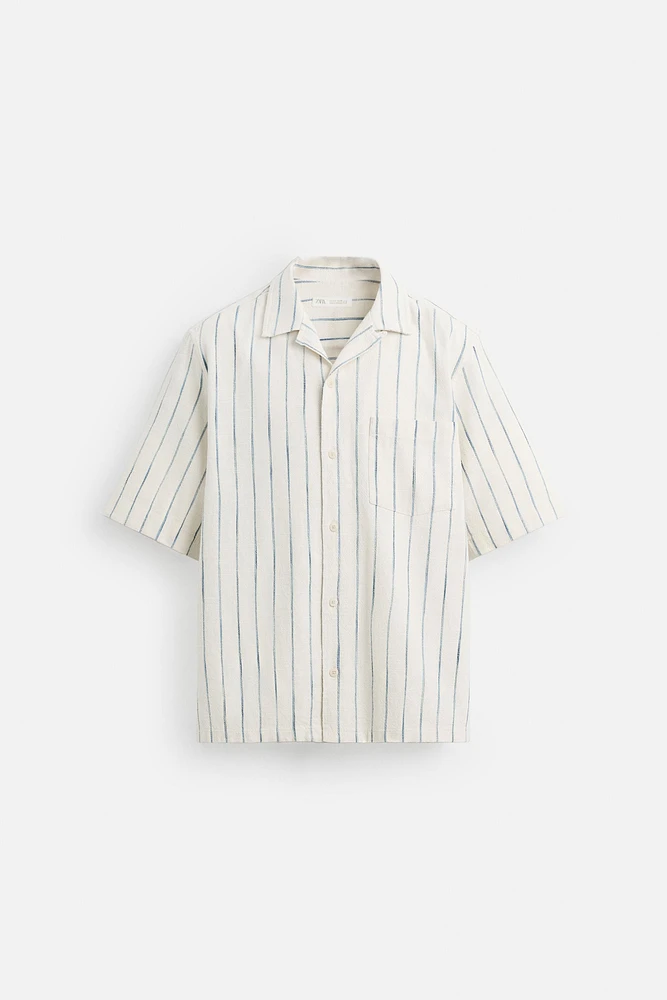 CHEMISE STRUCTURE À RAYURES