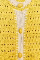 TOP GILET EN MAILLE GROS BOUTONS