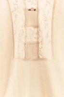 TOP EN MAILLE DENTELLE FLEUR