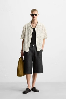 GEOMETRIC EMBROIDERED SHIRT