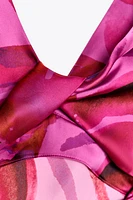 PRINTED MIDI DRESS
