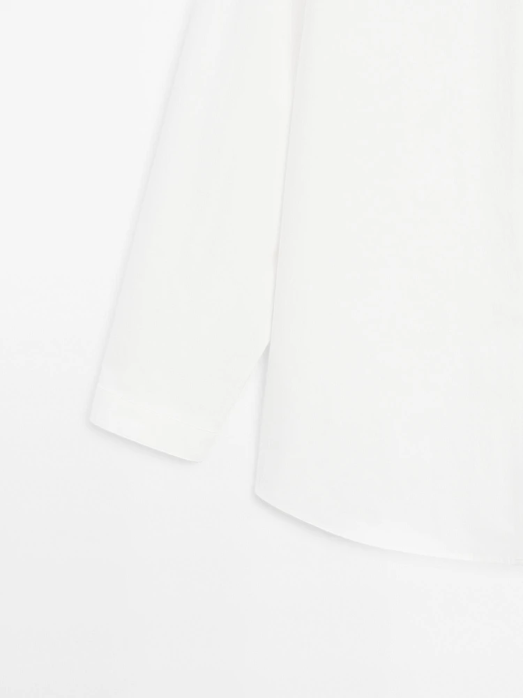 Chemise en popeline à col montant - Limited Edition